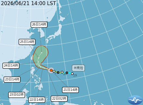 米克拉最快今晚變中颱 「這兩天」台灣雨最大