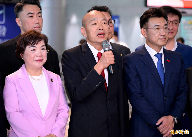 韓國瑜率朝野立委訪美拚「4大目標」 江啟臣帶維他命送機