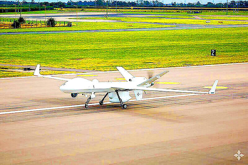 《TAIPEI TIMES》 First batch of SkyGuardian drones arrives in Taiwan