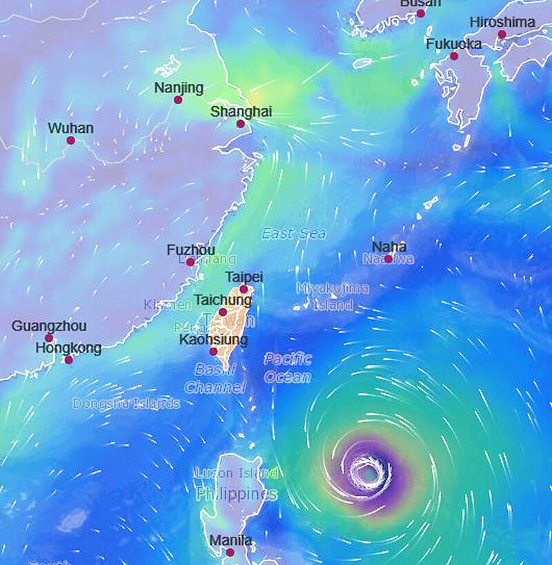 《TAIPEI TIMES》 Mekkhala likely to near Taiwan on Thursday: CWA