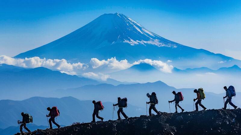 富士山開山倒數 山梨新設避難掩體因應火山噴發