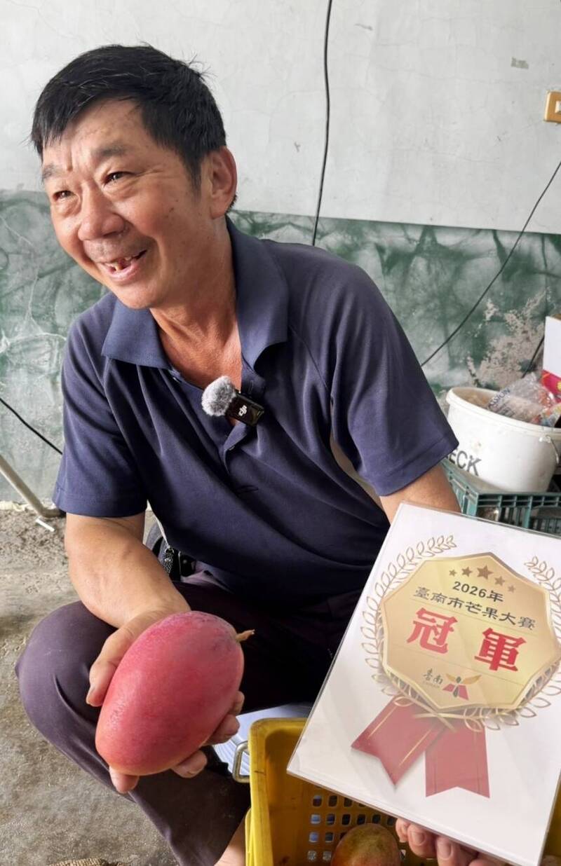 首度參賽就封王!務農15年奪台南芒果評鑑冠軍