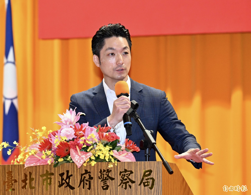台北市長蔣萬安25日出席台北市民防大隊第7屆「金讚獎」頒獎典禮。（記者羅沛德攝）