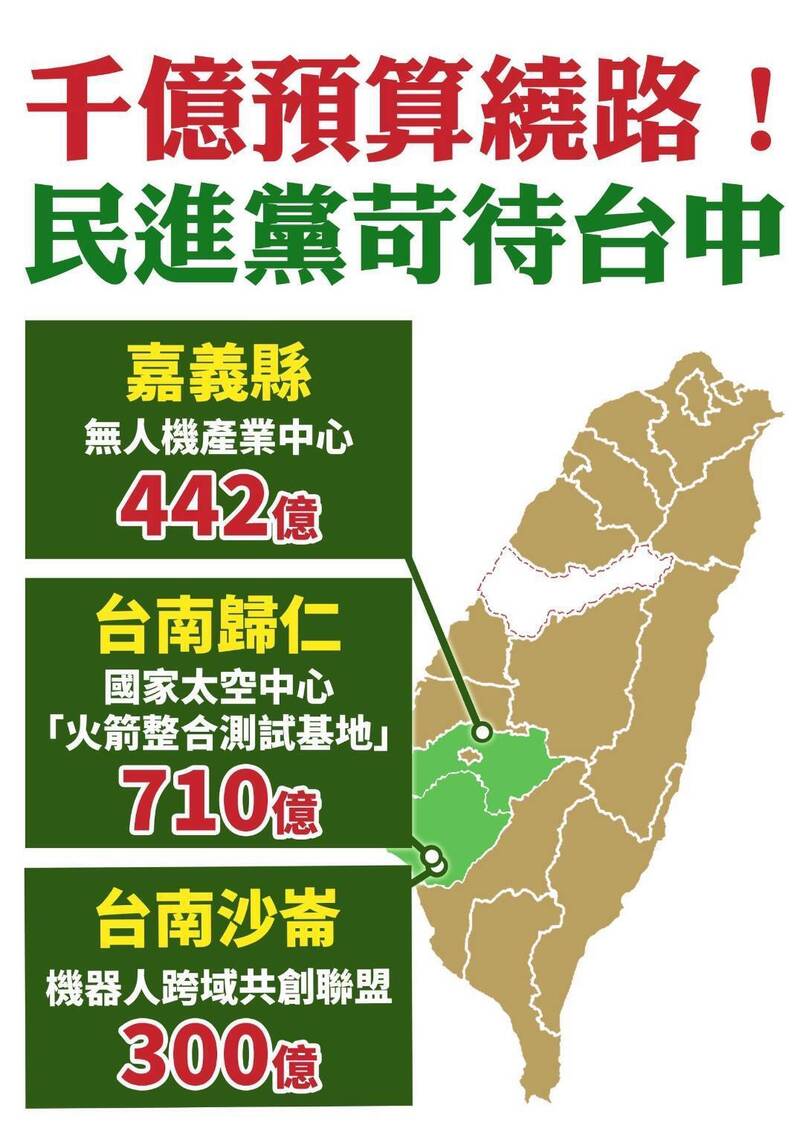 綠控藍白挺無人機是打假球 江和樹質疑中央替台中爭取多少產業資源
