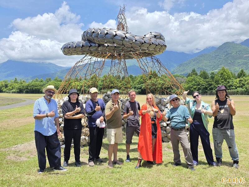 花蓮光復鄉走出堰塞湖災! 漂鳥197大地藝術季地景藝術開展