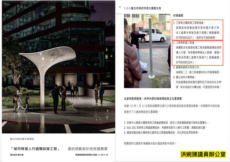捨樹求菇!北市府擬為天價遮陽傘移樹 洪婉臻批本末倒置
