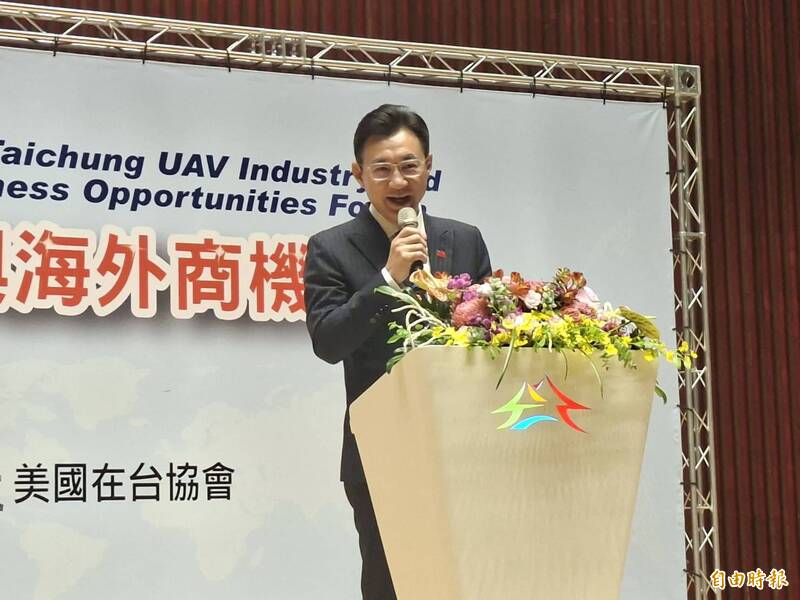 江啟臣指商用無人機市場爆發式成長 台灣有實力打造下一座「護國神山」