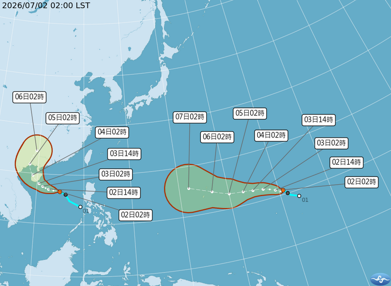 2颱風今恐生成!氣象粉專曝「螺旋雲帶完整」:可能一路朝台灣接近