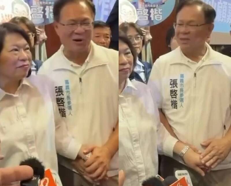 藍白合嘉市造勢談輕軌 張啓楷「捏滑」黃敏惠左手網瘋傳