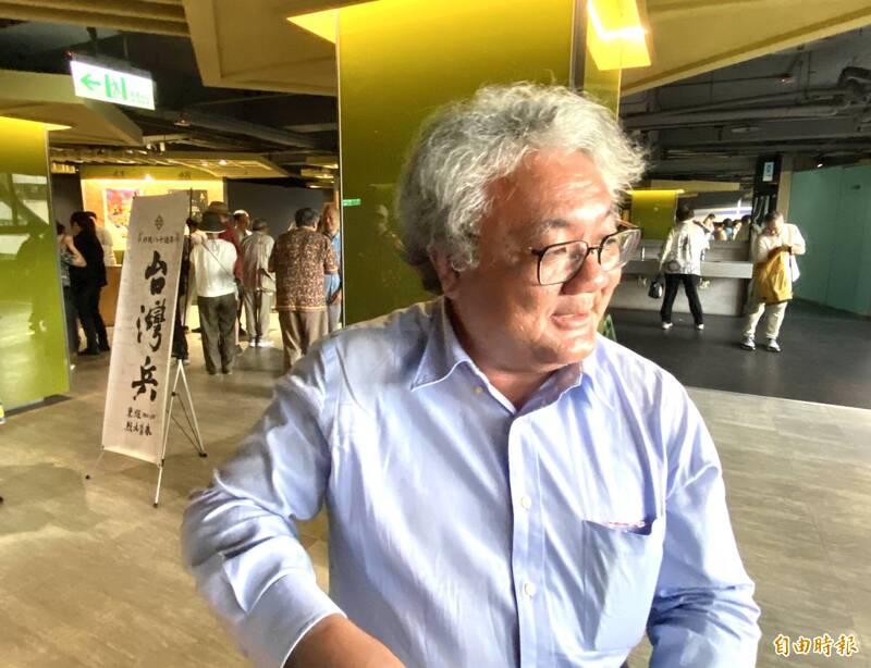 高雄市關懷台籍老兵文化協會理事長朱家煌(圖),對於副總統蕭美琴訪問友邦帛琉,致詞未提「台灣兵曾在那裡作戰」感到可惜。(記者黃旭磊攝)