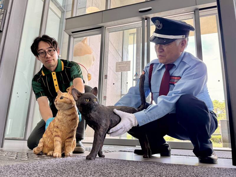 與警衛攻防戰8年!已故「闖關小黑貓」化身木雕進入廣島美術館