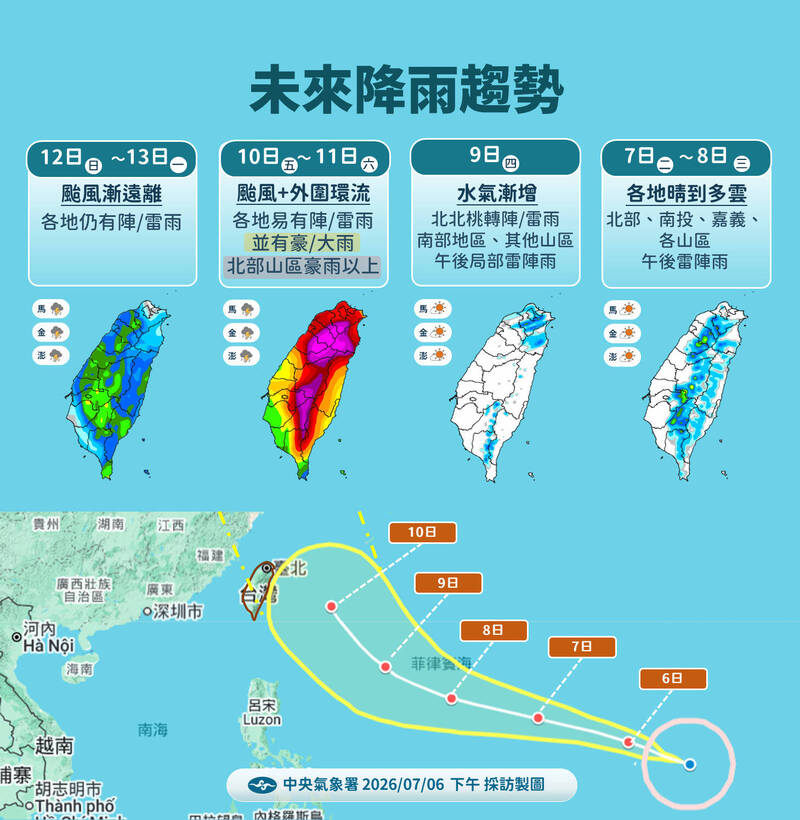 強颱巴威維持巔峰!中心達17級風 基隆、宜蘭侵襲率90%