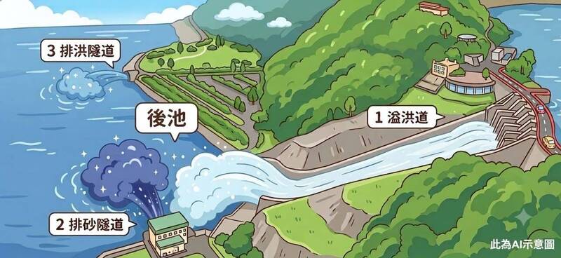 石門水庫9點排洪 呼籲下游民眾注意