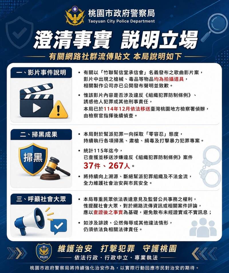 信堂MV露槍枝、毒品PO上網 黃瓊慧批:把張善政狠打一巴掌