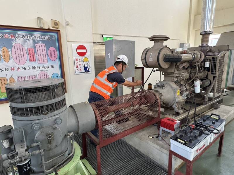 巴威颱風逼近,嘉義市政府工務處強化防汛整備。(嘉義市政府提供)