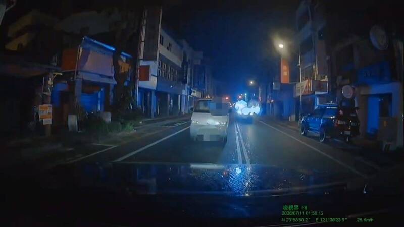 巴威颱風夜花蓮毒駕開贓車拒檢 還街頭衝撞警車