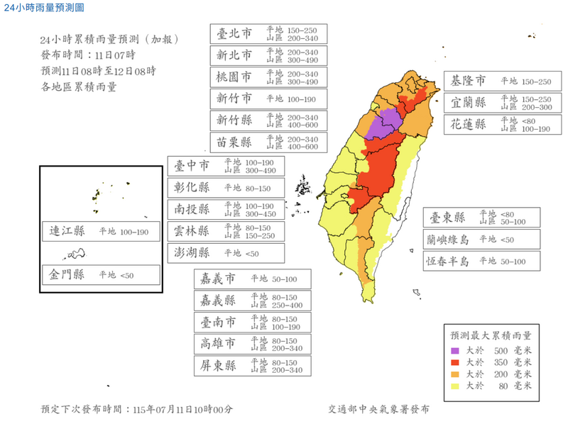 明天還有颱風假?最新雨量預測9縣市達標