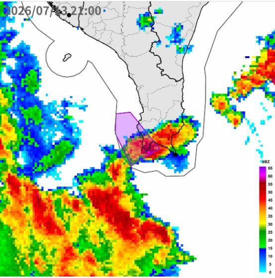 大雷雨特報!紫紅雨彈轟炸屏東