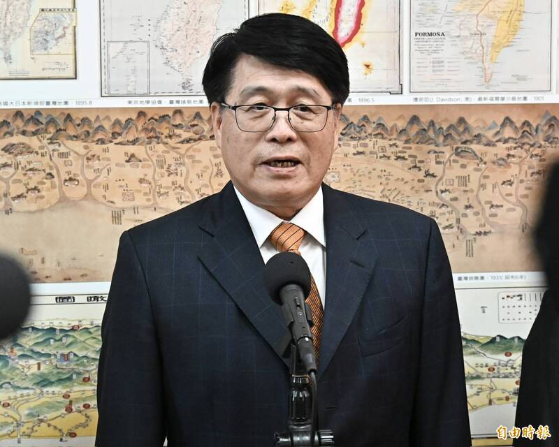 中選會主委游盈隆。（記者塗建榮攝）