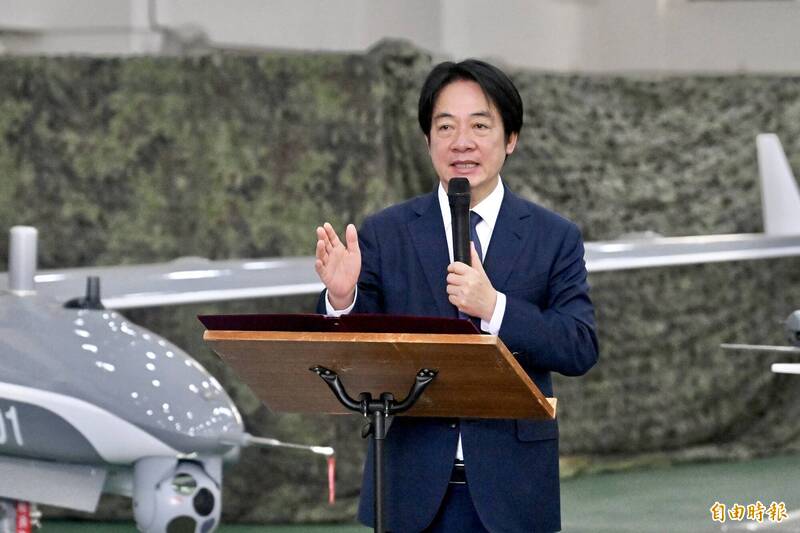 賴清德喊話「不應將國防困在立法院裡面浪費時間」。（記者廖耀東攝）