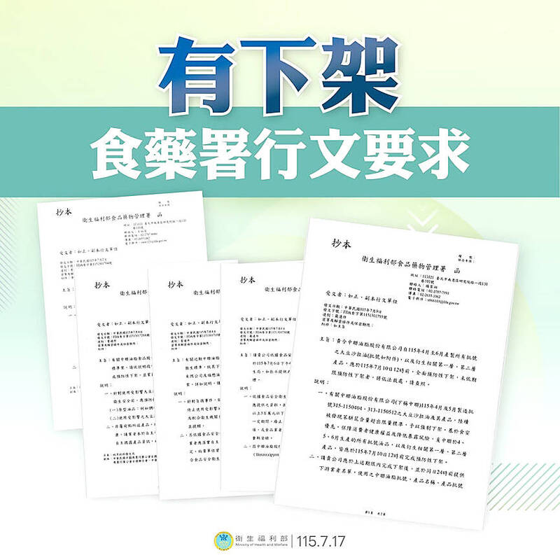《TAIPEI TIMES》 KMT targets agency funds amid cooking oil scandal