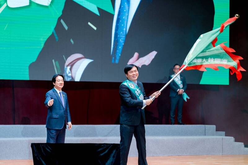 林國漳接下賴總統手中戰旗 誓言落實「福利國家」願景