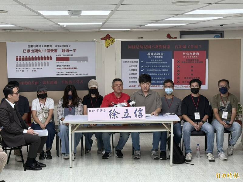 徐立信今與私幼兒虐案家長赴北檢提告 北市教育局搶先4分鐘發文「已告發」