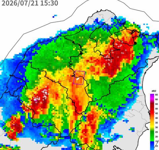 16縣市豪、大雨特報!2地大雷雨國家警報 鄭明典示警:這顆對流胞很強