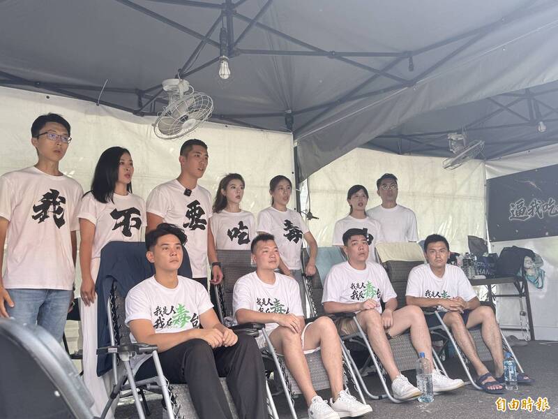 白營新北選將探望凱道藍營絕食小雞 點名綠議員林秉宥、戴瑋姍