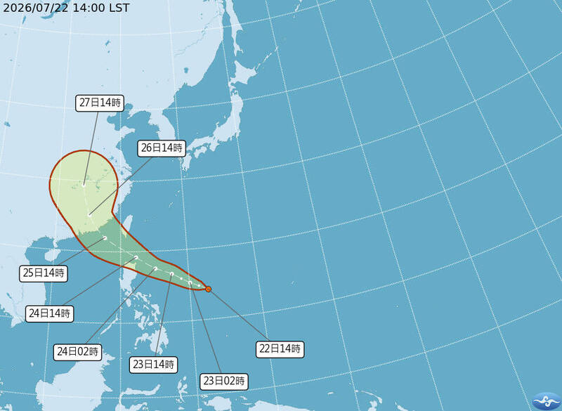「紅霞」颱風的前身形成了! 路徑曝光