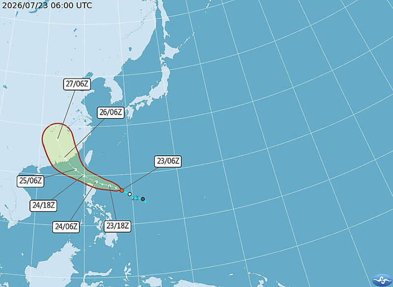 《TAIPEI TIMES》Tropical depression likely to turn into a typhoon, CWA says