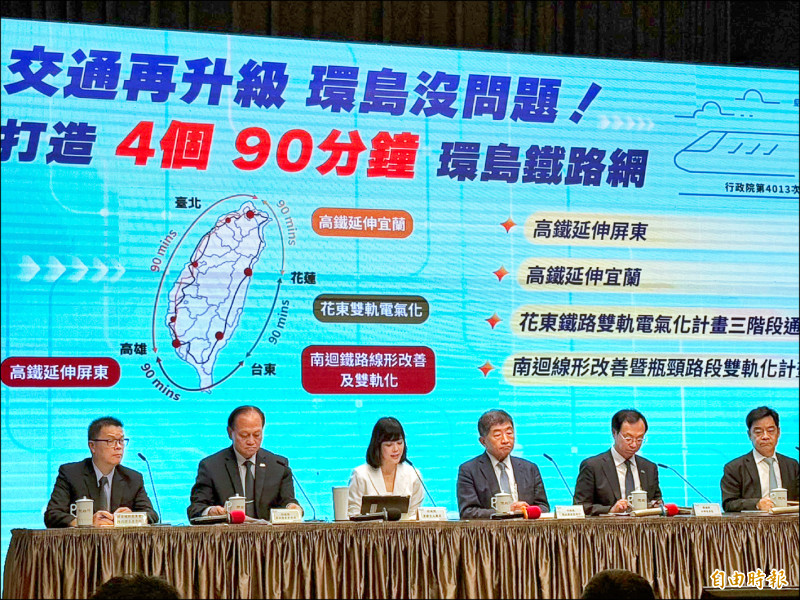 行政院長卓榮泰昨日正式拍板高鐵延伸宜蘭,高鐵路線全長60.6公里,南港至宜蘭只需約20多分鐘,總經費約3521.75億元,預計核定後11年完工通車。(記者鍾麗華攝)