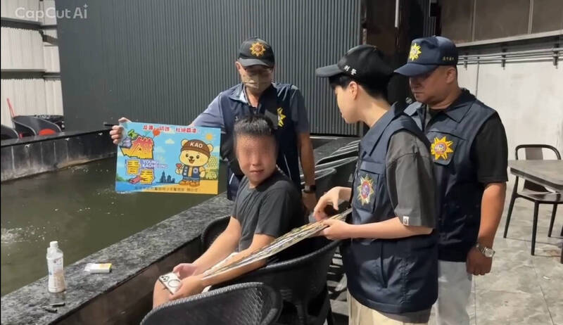 高雄警掃蕩深夜聚集場所，盤查青少年124人次。（高市警方提供）