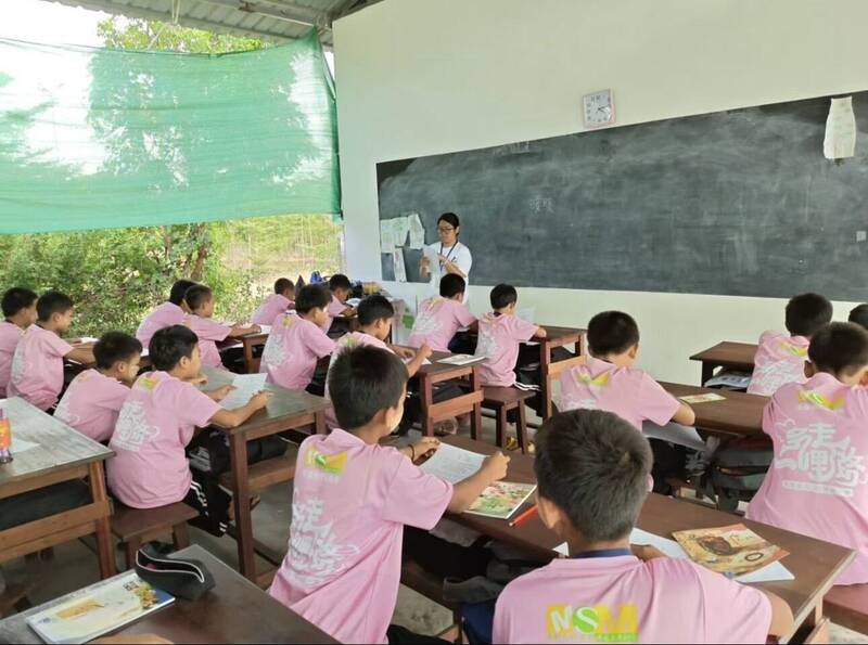 台師大緬甸僑生返鄉教學 陪伴60名震後學童學華語