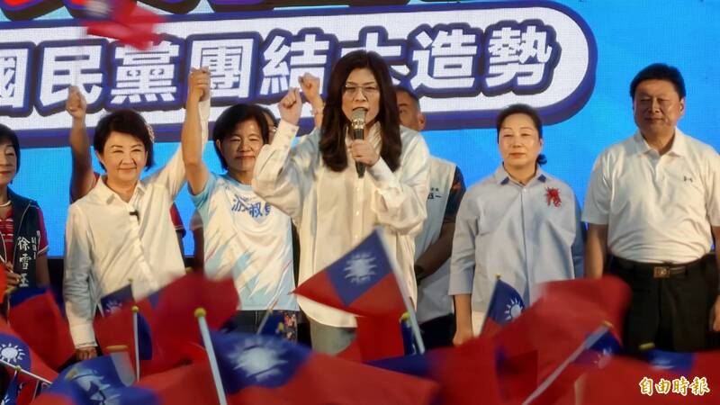 國民黨花蓮大造勢 鄭麗文:盧秀燕、游淑貞姊妹臉