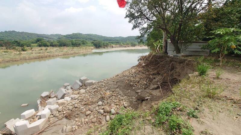 颱風加劇中港溪灘地流失民地恐遭吞噬 陳光軒憂恐衝擊河堤