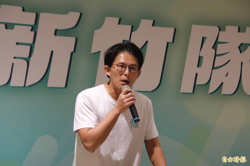 黃國昌說，要倒的，其實是賴清德。（記者黃美珠攝）