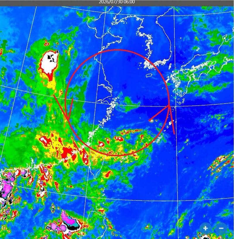 台灣上空「冷心低壓」割離中 鄭明典:午後防局部較強對流