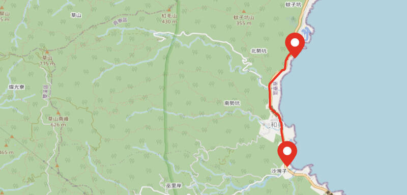 台2線東向貢寮區8/6路面施工 部分時段交通管制