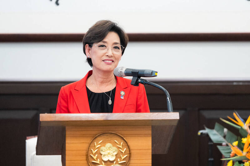 美國聯邦眾議院外交委員會亞太小組主席金映玉（Young Kim）。（總統府提供）