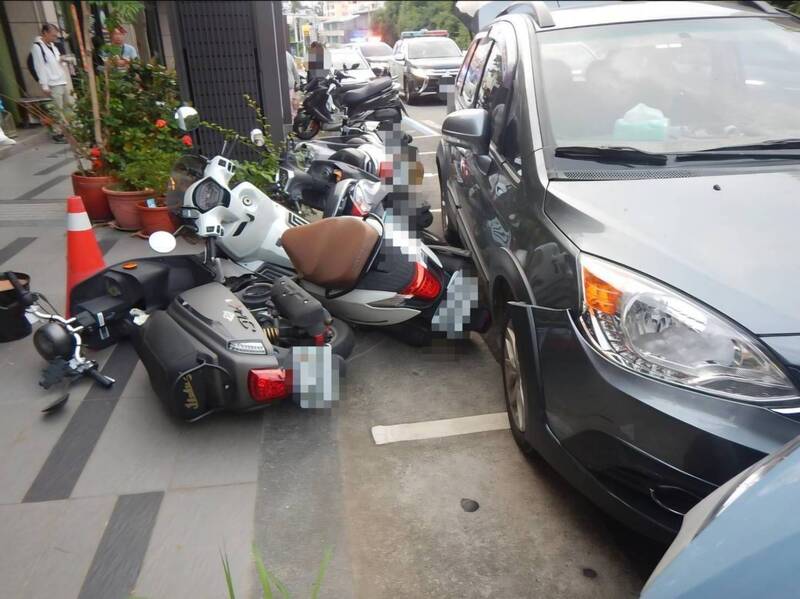 又是毒駕!男開車連撞路邊8機車 清水警逮人送辦建請羈押