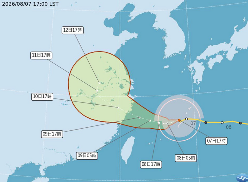 白海豚進逼!專家分析:「這地區」恐下紫紅暴雨