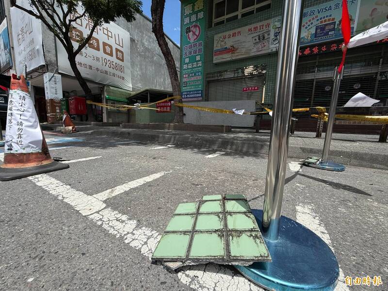 白海豚外圍環流發威 宜蘭中山路郵局天降磁磚險砸傷人