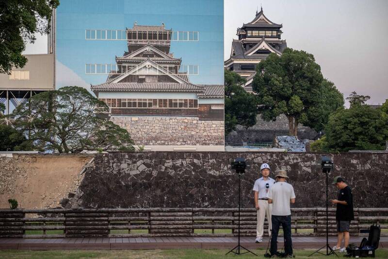 728強震新增40處受損 熊本城預計13日恢復開放