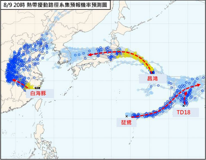 3颱風1低壓共舞!專家曝路徑:西北太平洋熱帶擾動大爆發