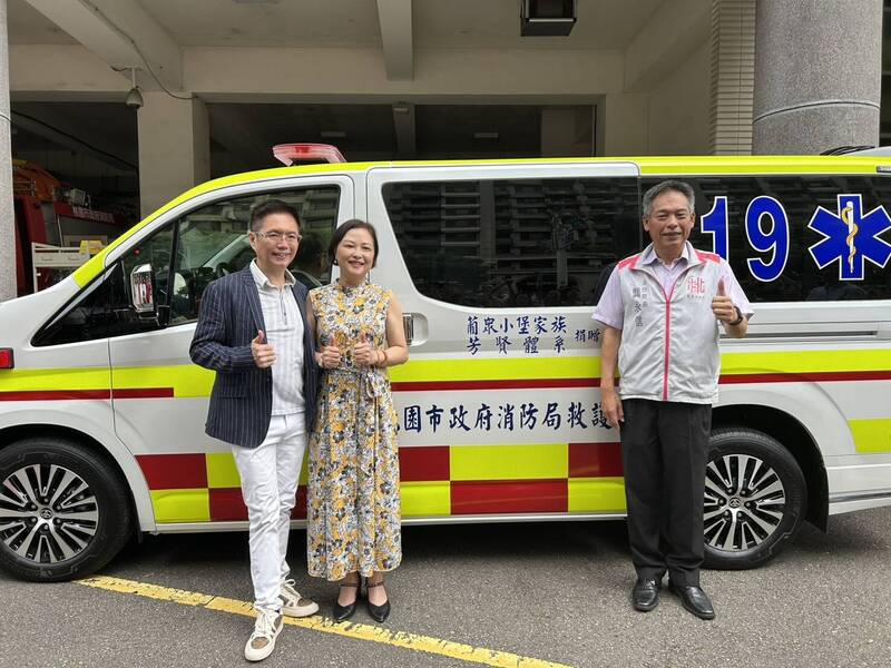 妻子曾獲救護協助 桃園市民捐救護車回饋社會