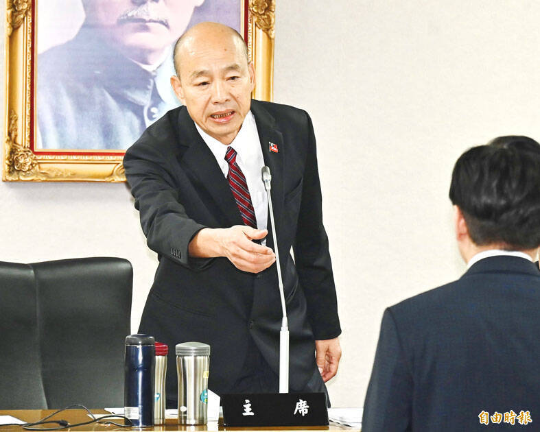《TAIPEI TIMES》 Han blasts KMT caucus whip for skipping meeting