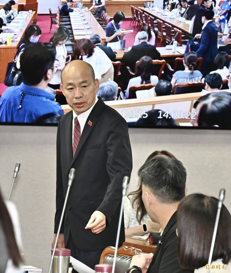 藍黨團一度沒簽朝野協商結論 韓國瑜動怒:立院被黑暗力量控制住了