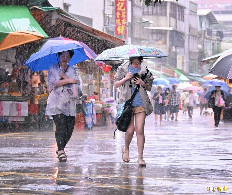 西南風影響 南部5縣市大雨特報