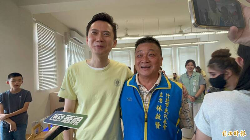 鄭朝方祝福「更上層樓」 藍營林啟賢:期待你當選縣長